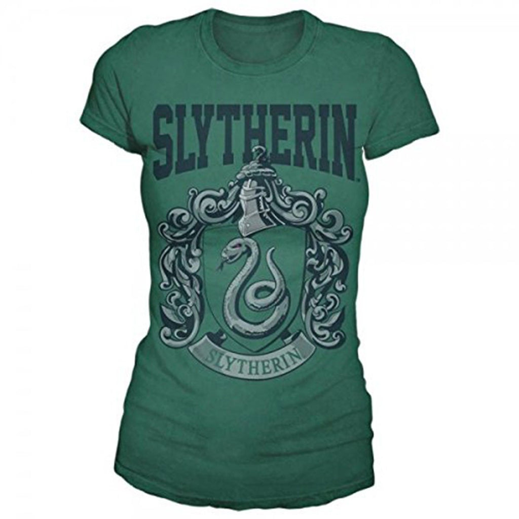 Harry Potter Slytherin Green Junior Tee Shirt - Radar Toys