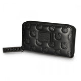 Hello Kitty Angry Matte Black Embossed Wallet - Radar Toys