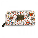 Hello Kitty Cat Tattoo Flash Zip Around Wallet - Radar Toys