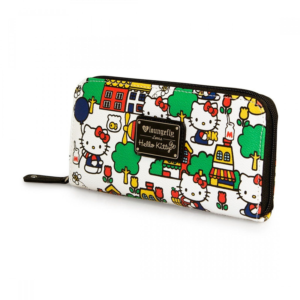 Hello Kitty Classic House Scene Pebble Wallet