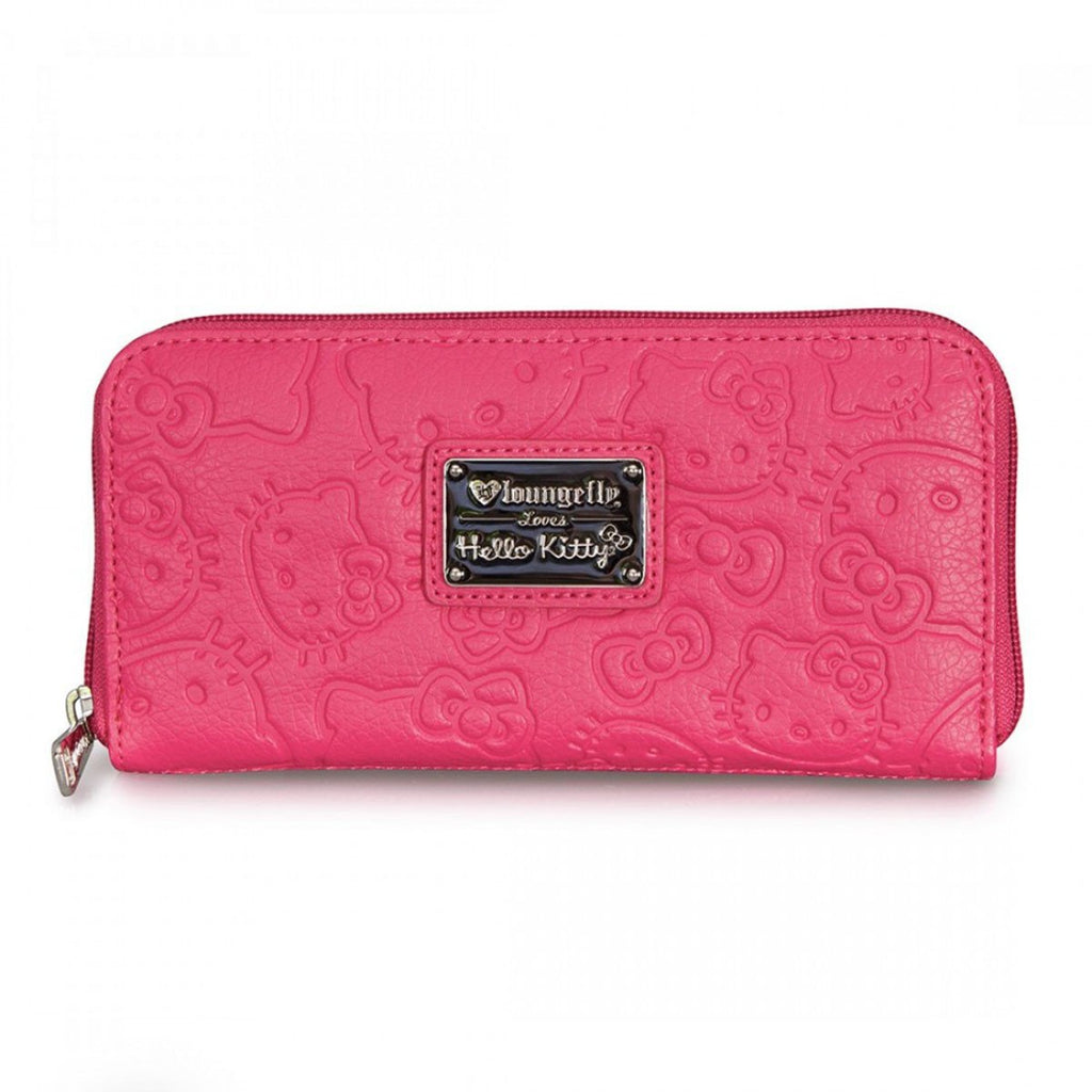 Hello Kitty Pink Embossed Wallet