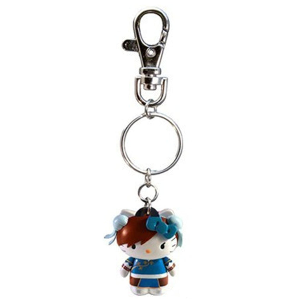 Hello Kitty Street Fighter Chun-Li Figure Keychain