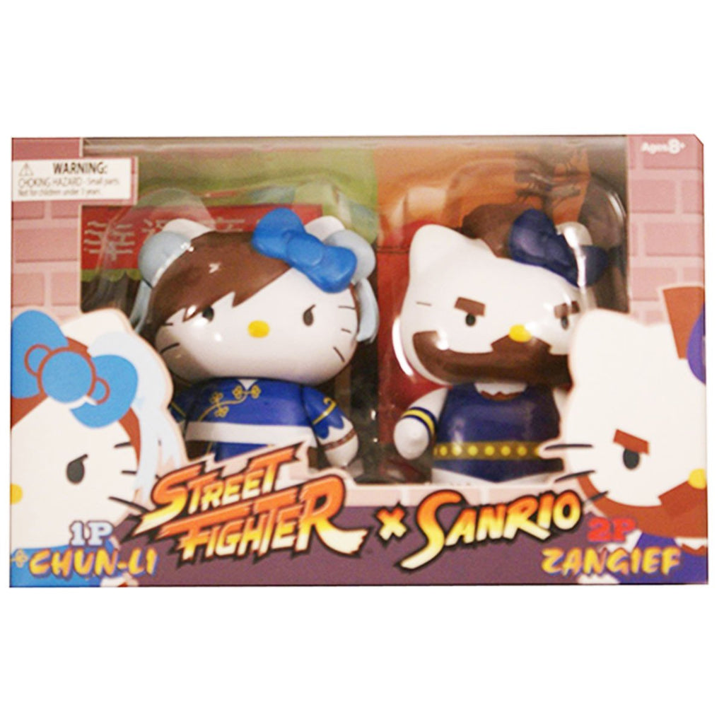 Hello Kitty Street Fighter Chun-Li Vs Zangief Figures