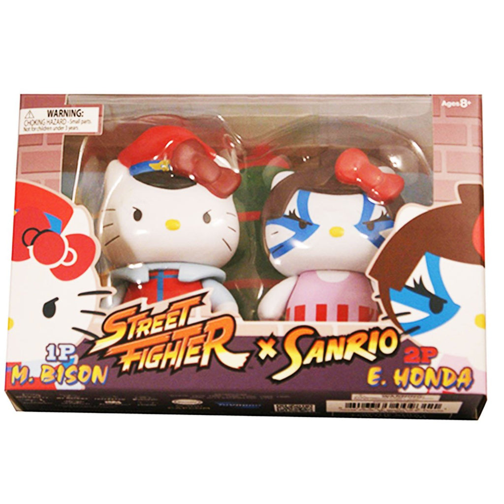 Hello Kitty Street Fighter M Bison Vs E Honda Figures