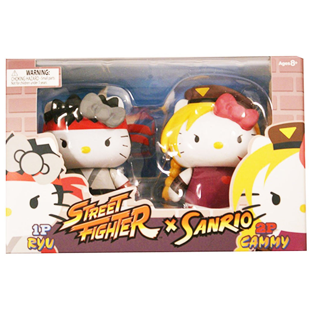 Hello Kitty Street Fighter Ryu Vs Cammy Figures