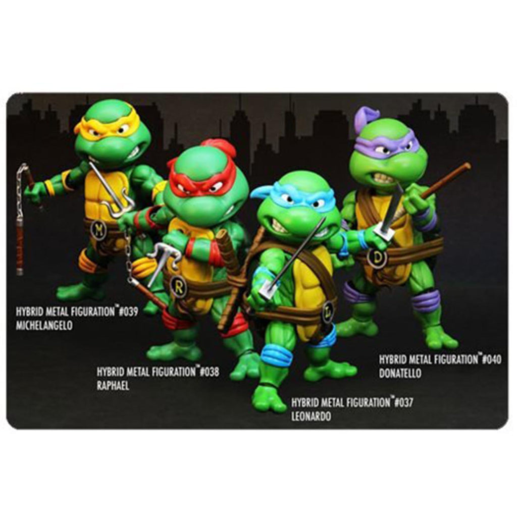 Herocross Teenage Mutant Ninja Turtles Hybrid Metal 4 Action Figure Set