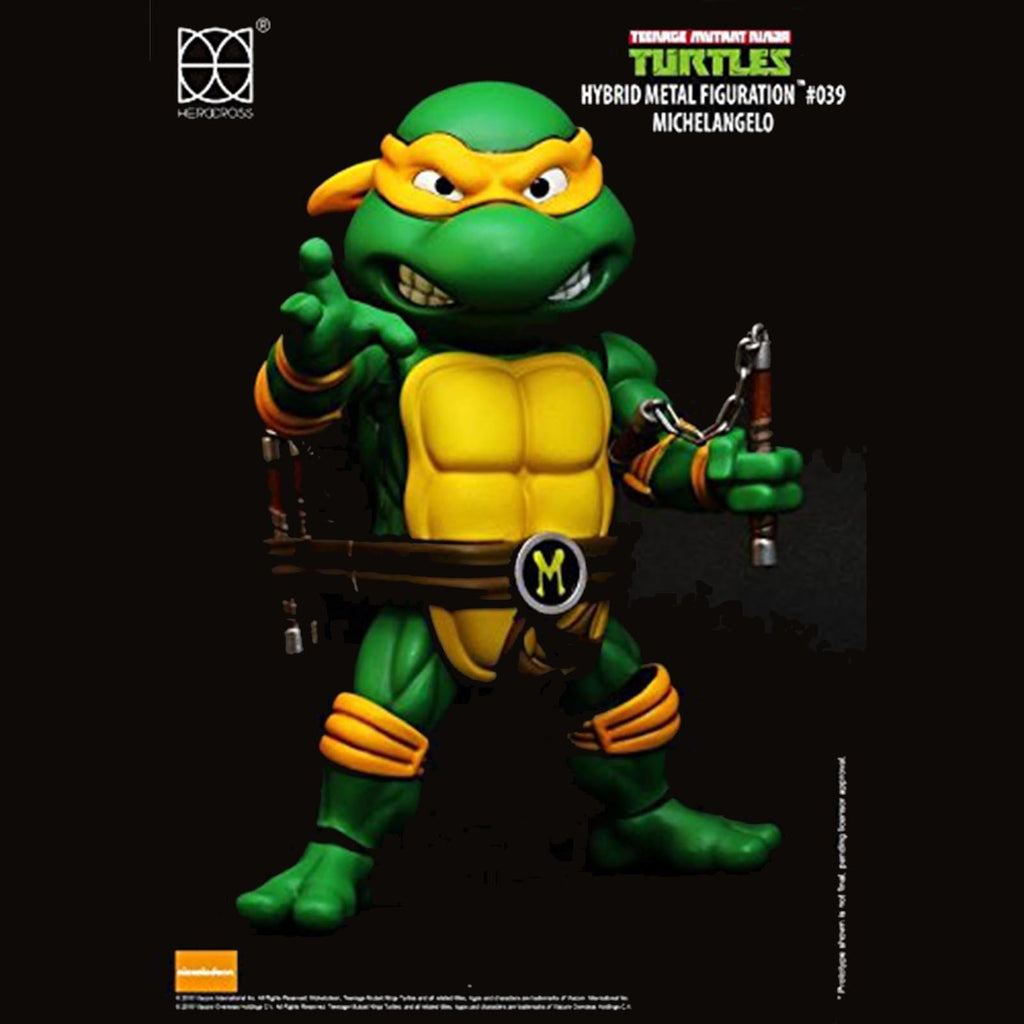 Herocross Teenage Mutant Ninja Turtles Michelangelo Hybrid Metal Figure