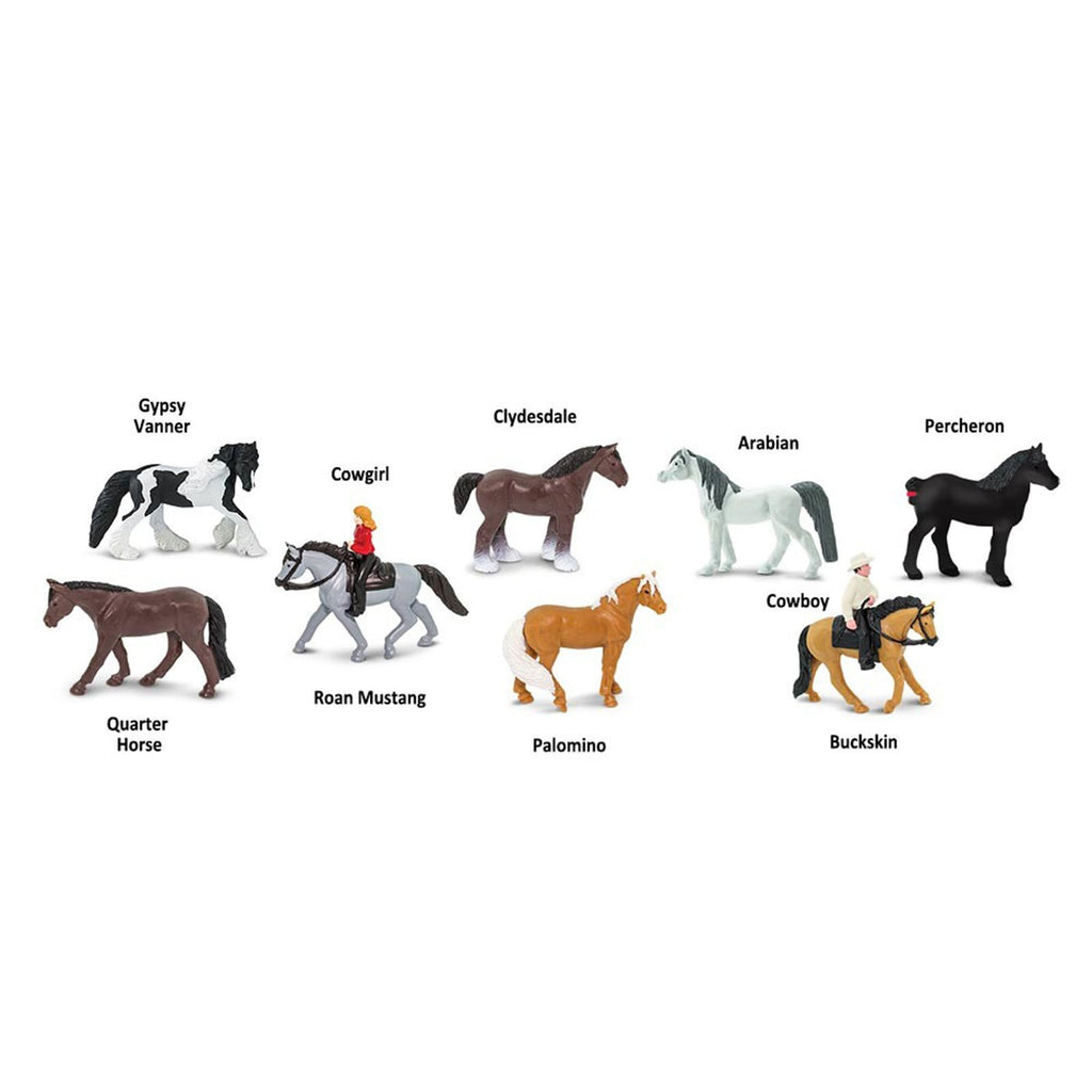 Horses and Riders Toob Mini Figures Safari Ltd - Radar Toys