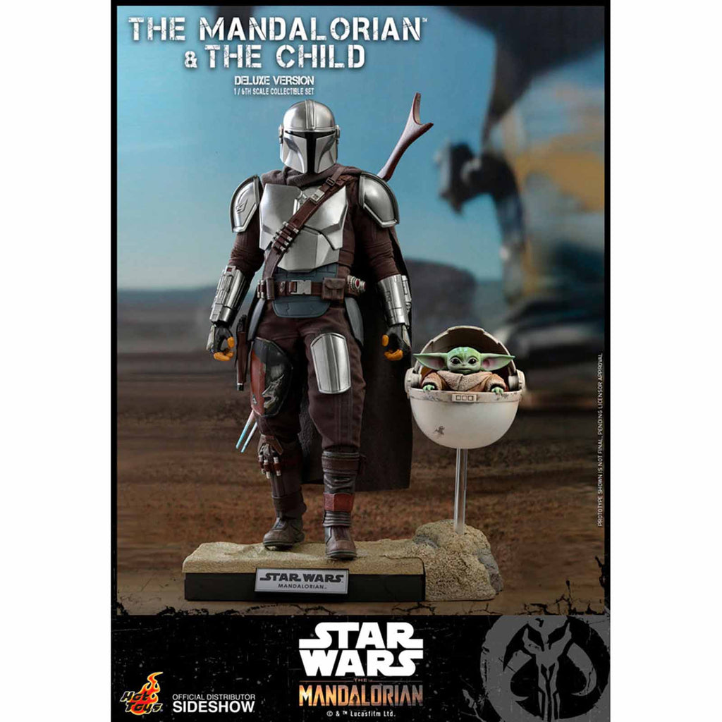 Hot Toys Star Wars Mandalorian With The Child Deluxe Figure Set