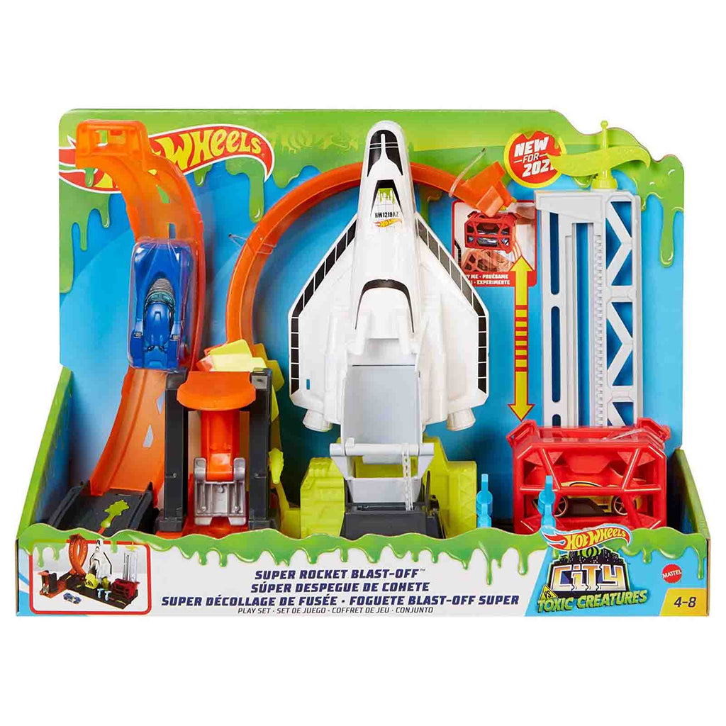 Hot Wheels City Super Rocket Blast-Off Play Set