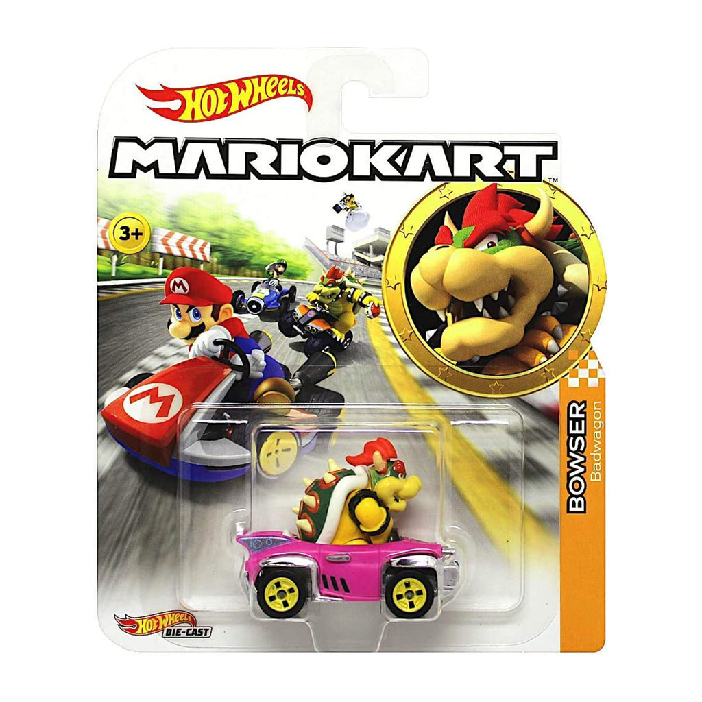 Hot Wheels Mario Kart Bowser Badwagon Kart