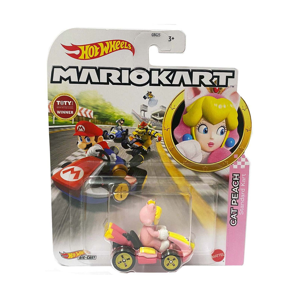 Hot Wheels Mario Kart Cat Peach Standard Kart