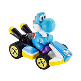 Hot Wheels Mario Kart Light Blue Yoshi Standard Kart - Radar Toys