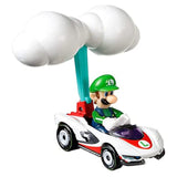 Hot Wheels Mario Kart Luigi P-Wing Cloud Glider Car - Radar Toys