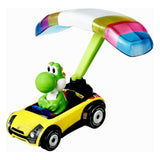 Hot Wheels Mario Kart  Yoshi Sports Coupe Parafoil Car - Radar Toys