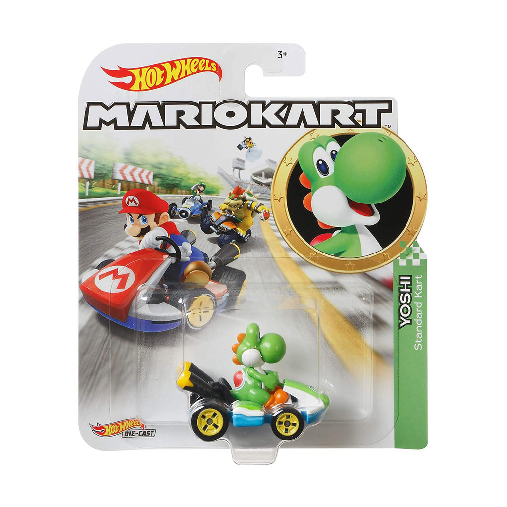 Hot Wheels Mario Kart Yoshi Standard Kart - Radar Toys