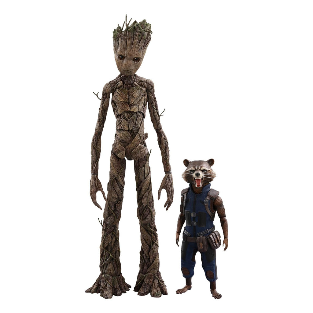 Hot Toys Avengers Infinity War Movie Masterpiece Groot And Rocket Figures