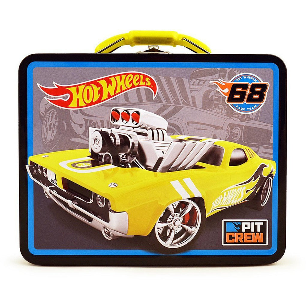 Hot Wheels Metal Tin Lunch Box 68 Race Team