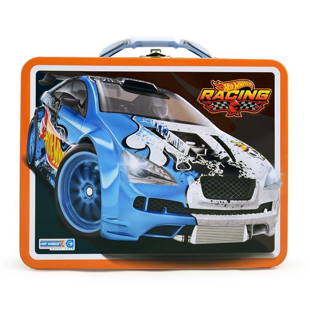 Hot Wheels Metal Tin Lunch Box Racing - Radar Toys