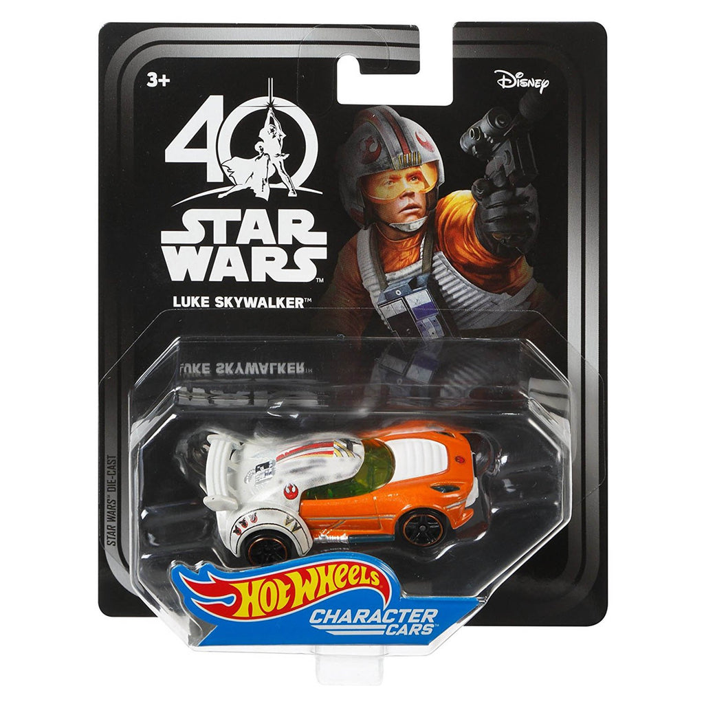 Hot Wheels Star Wars 40th Luke Skywalker Character Car