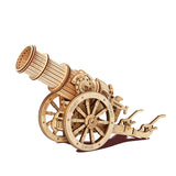 Robotime ROKR Medieval Wheeled Cannon Building Set - Radar Toys
