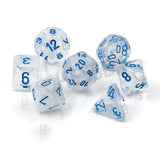 Chessex 7 Set Polyhedral Dice Borealis Icicle Light Blue Luminary CHX27581 - Radar Toys