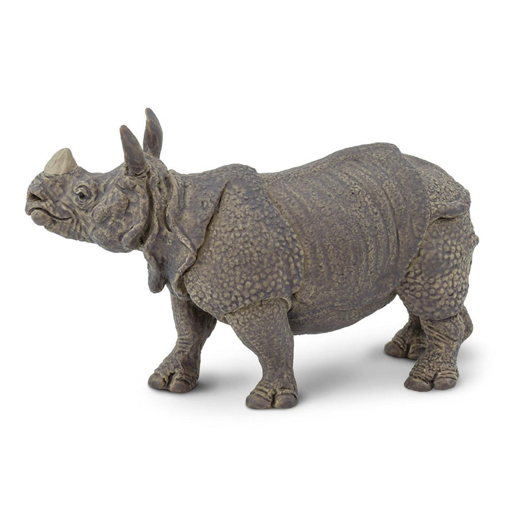 Indian Rhino Wild Safari Animal Figure Safari Ltd - Radar Toys