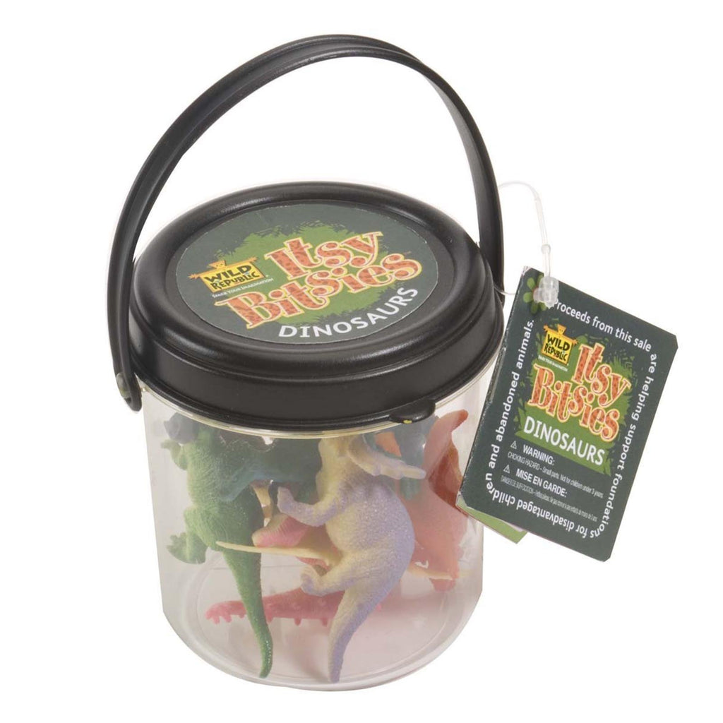 Itsy Bitsies Dinosaurs 10 Piece Mini Bucket Of Figures