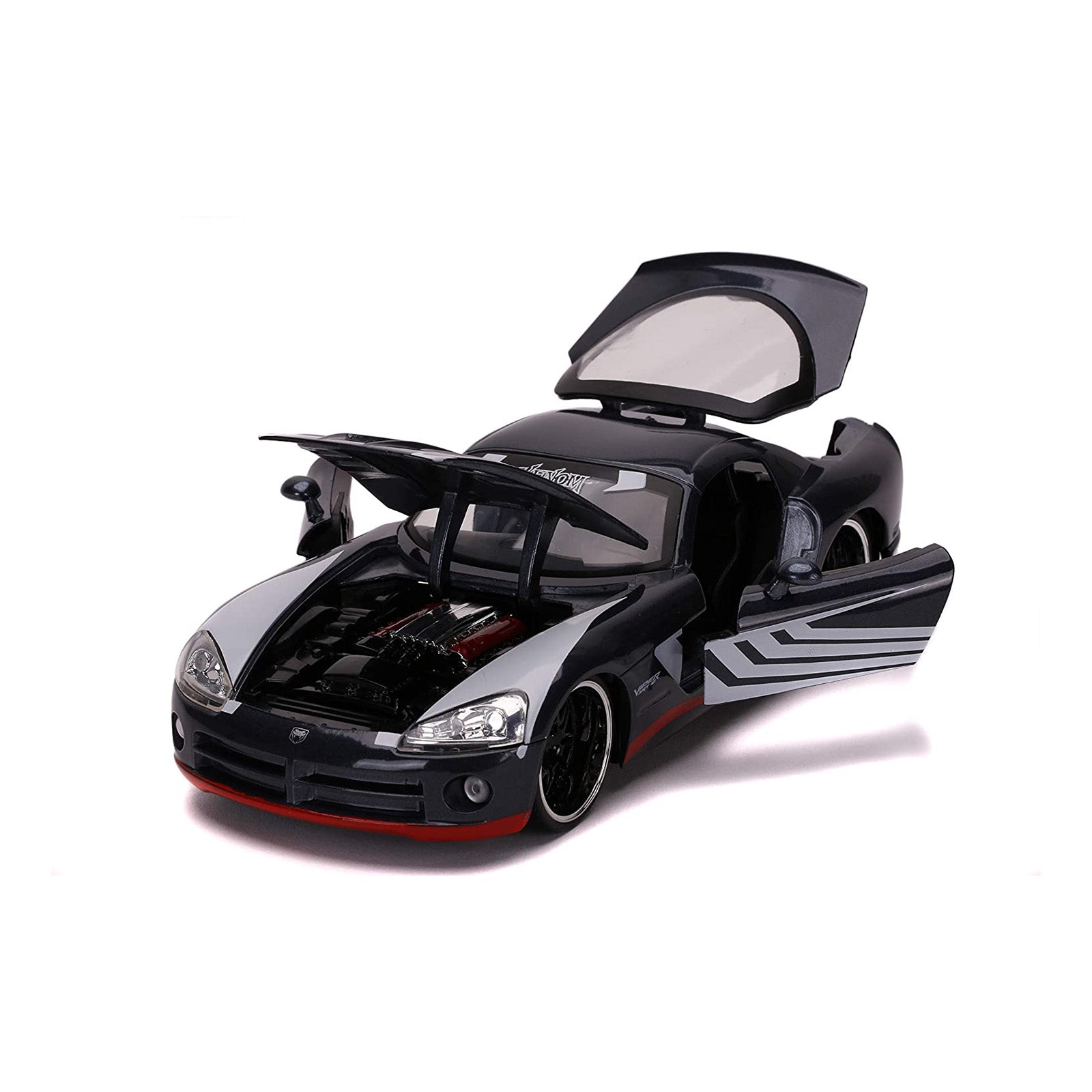 JADA 1:24 MARVEL SPIDER-MAN VENOM & 2008 DODGE VIPER DIE