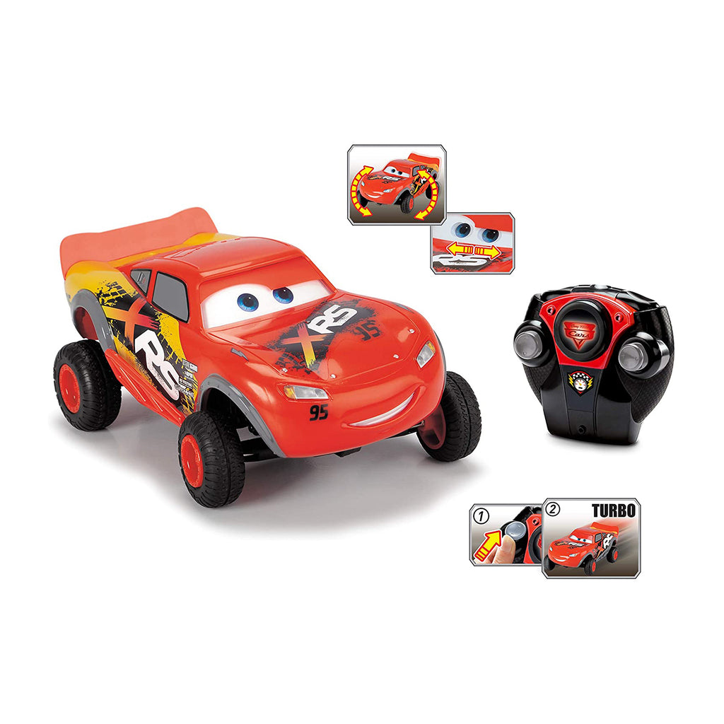 Jada Toys Disney Cars Lightning McQueen XRS 1:24 RC Car