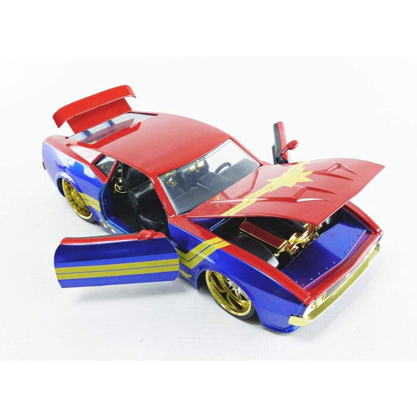 Jada Toys Captain Marvel & 1973 Ford Mustang Car | Radar Toys