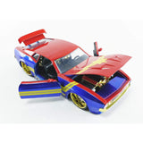 Jada Toys Marvel Avengers Captain Marvel & 1973 Ford Mustang Mach 1 1:24 Diecast Car - Radar Toys