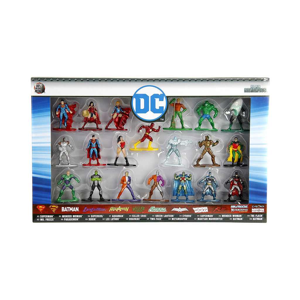 Jada Toys Nano Metalfigs DC Set Of 20 Diecast Mini Figures