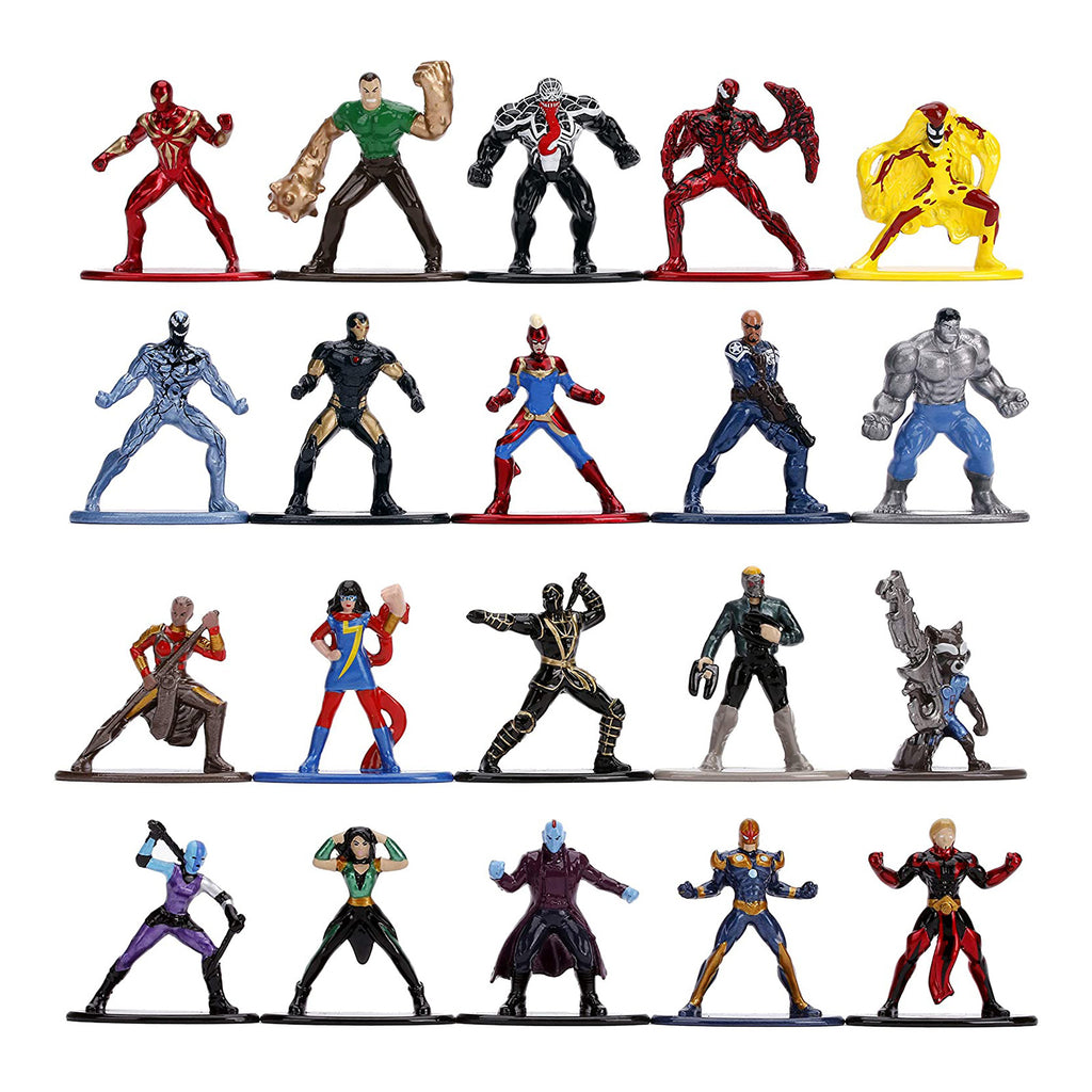 Jada Toys Nano Metalfigs Marvel Wave 3 Set Of 20 Diecast Mini Figures