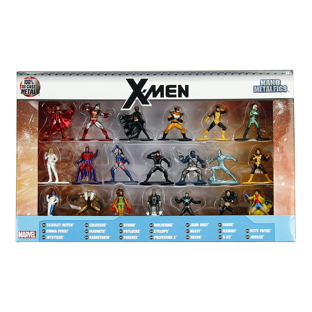 Jada Toys Nano Metalfigs Marvel X-Men Set Of 20 Diecast Figures
