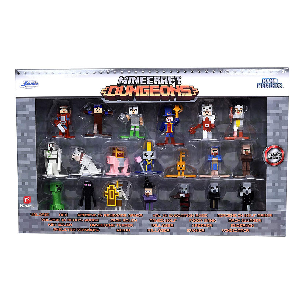 Jada Toys Nano Metalfigs Minecraft Wave 4 Set Of 20 Diecast Figures