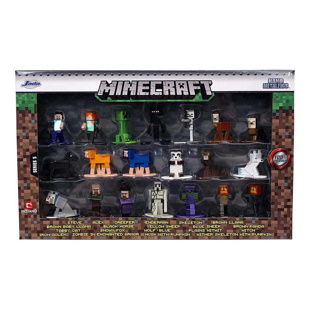 Jada Toys Nano Metalfigs Minecraft Wave 5 Set Of 20 Diecast Mini Figures