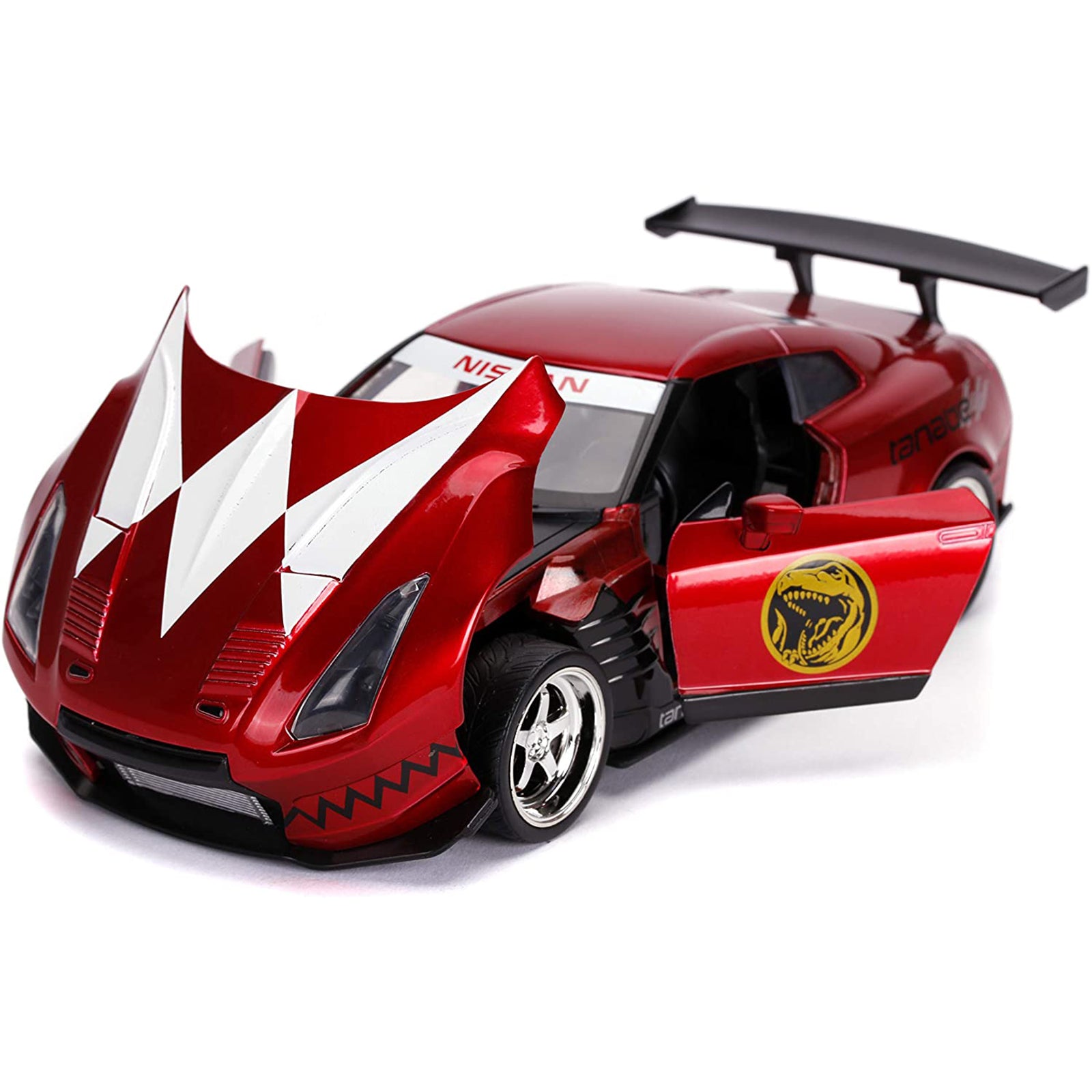JADA TOYS, NISSAN GTR R35 POWER RANGER avec figurine, échelle 1/24 JADA TOYS, NISSAN GTR R35 POWER RANGER avec figurine, échelle 1/24