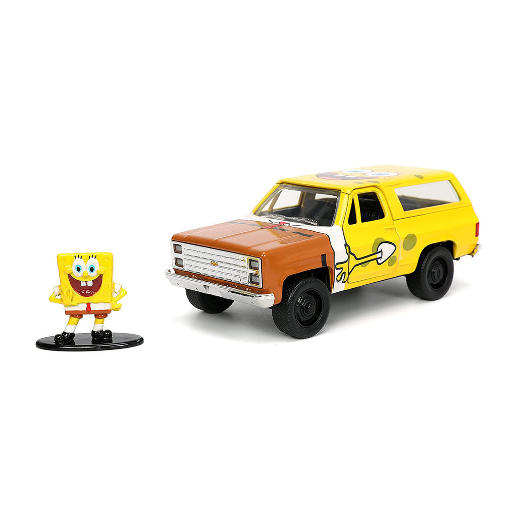 Jada Toys SpongeBob SquarePants And 1980 Chevy K5 Blazer 1:32 Diecast Set