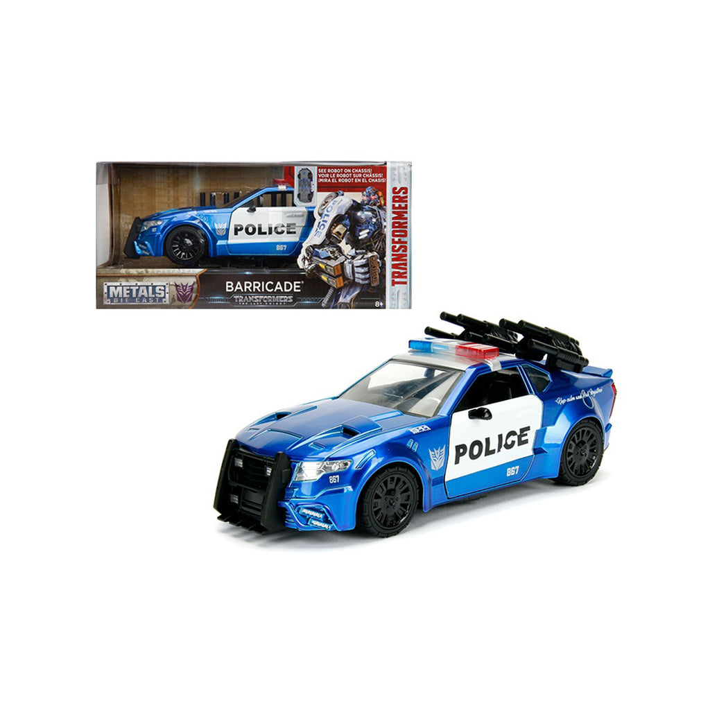 Jada Toys Transformers Barricade Police Vehicle 1:24 Diecast Car