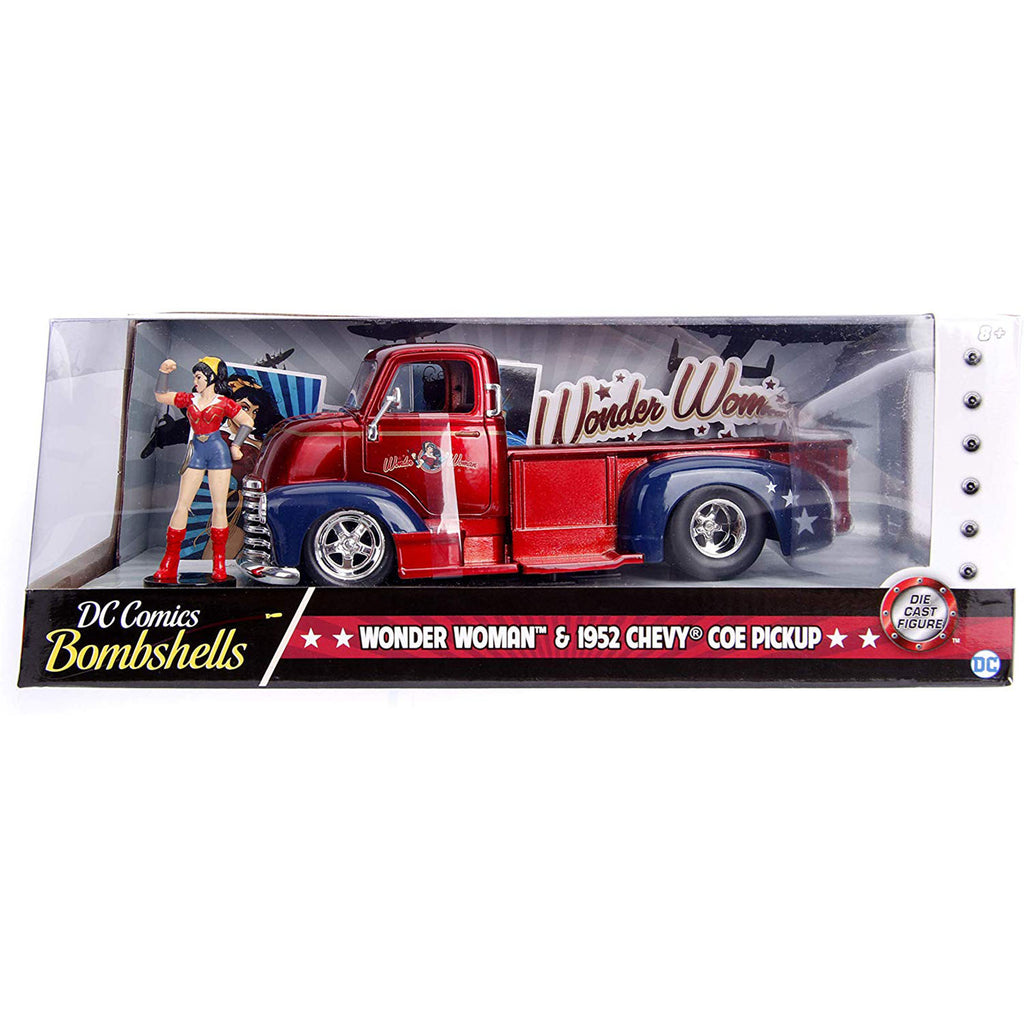 Jada Toys DC Bombshells Wonder Woman 1952 Chevy Truck Die Cast Set