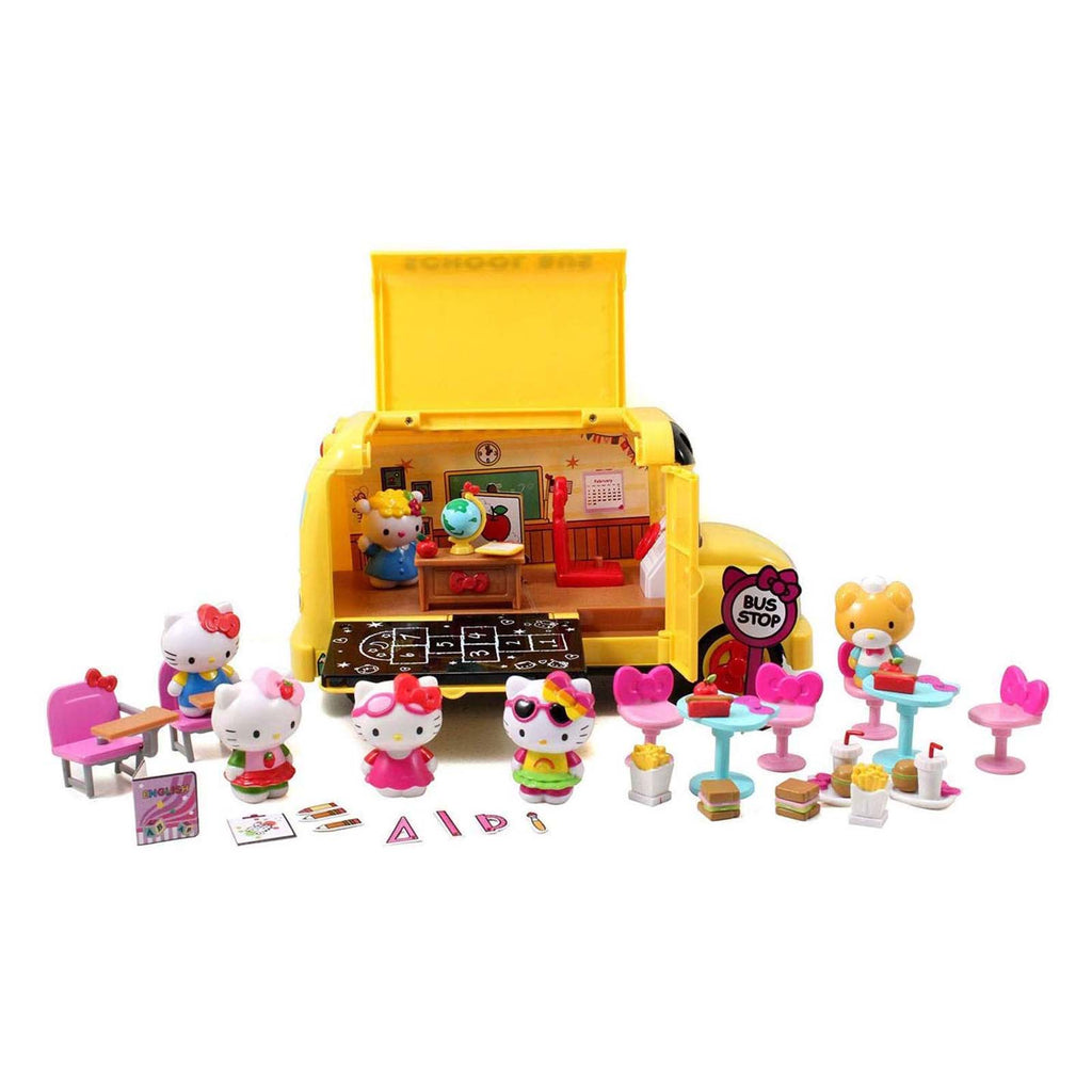 Jada Toys Hello Kitty School Bus Deluxe Playset