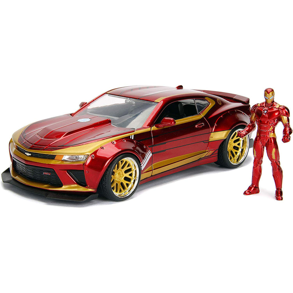 Jada Toys Hollywood Rides Avengers Iron Man 2016 Chevy Camaro Die Cast Car