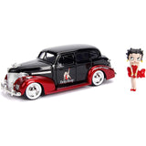 Jada Toys Hollywood Rides Betty Boop 1939 Chevy Master Deluxe Die Cast Set - Radar Toys