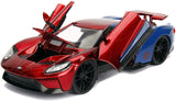 Jada Toys Hollywood Rides Spider-Man 2017 Ford GT Die Cast Car - Radar Toys