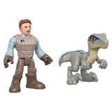 Jurassic World Imaginext Owen and Blue Dinosaur Figure - Radar Toys