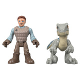 Jurassic World Imaginext Owen and Blue Dinosaur Figure - Radar Toys