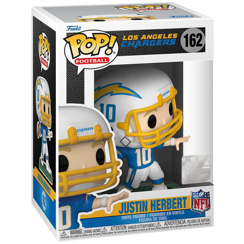 Funko NFL Los Angeles Chargers POP Justin Herbert Home Uniform Vinyl Figure