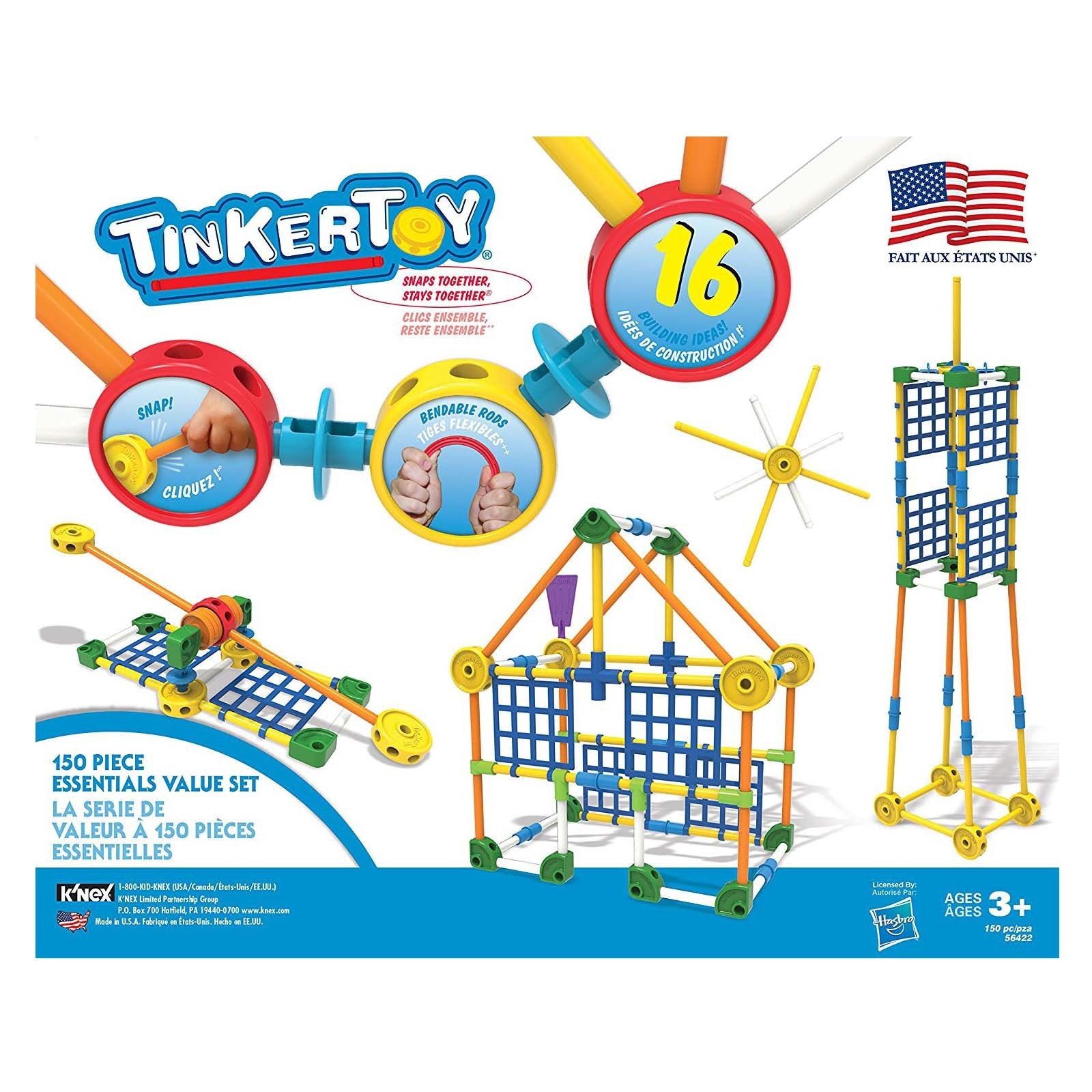 K'nex Tinkertoy Set 150 Pieces Kids Building Sets Knex | Radar Toys