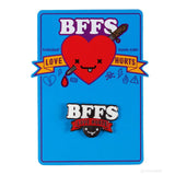 Kidrobot BFFS Love Hurts Logo Enamel Pin - Radar Toys